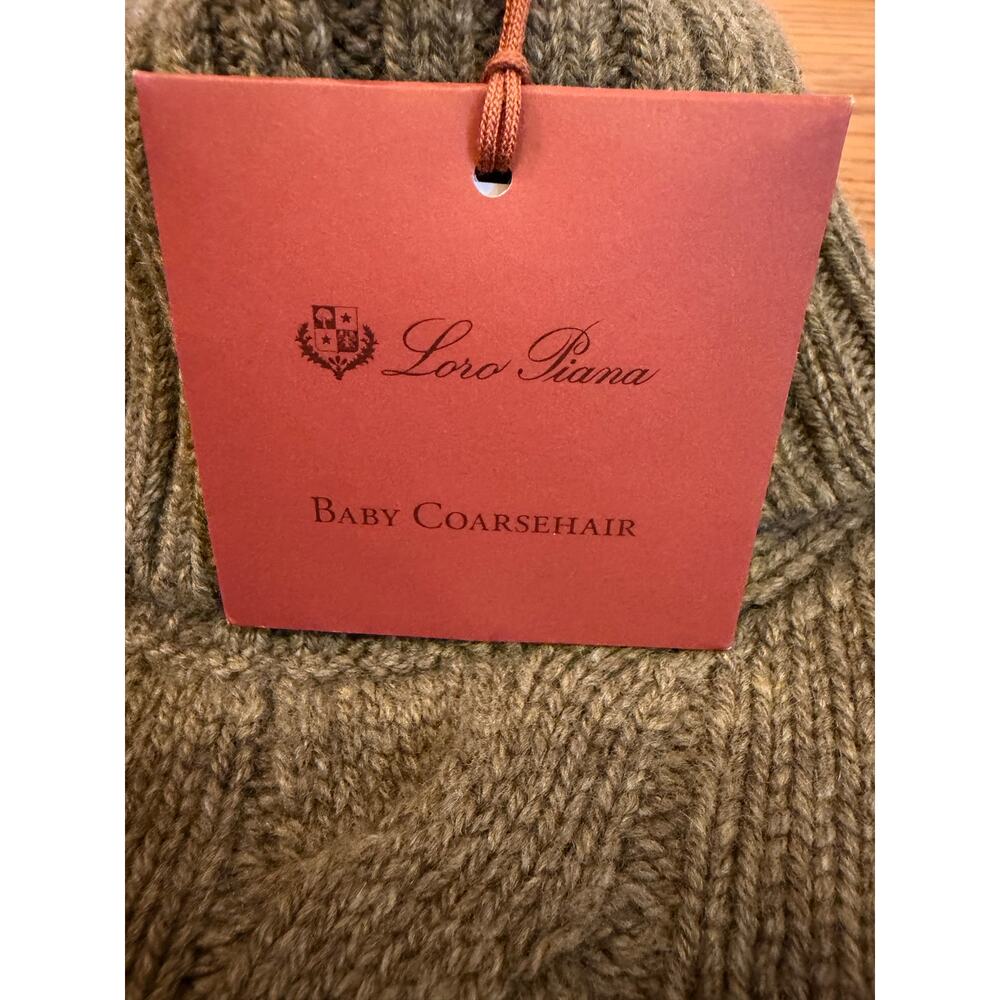 Loro Piana Napier Baby Cashmere Cable Turtleneck Sweater 38 NWT - Picture 4 of 8